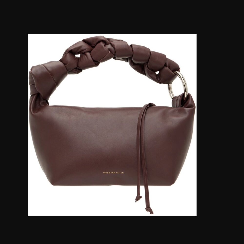 Dries Van Noten Rich Burgundy Shoulder Bag